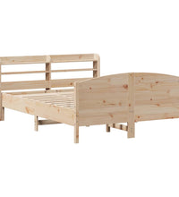 Massivholzbett ohne Matratze 150x200 cm Kiefernholz