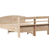 Massivholzbett ohne Matratze 140x190 cm Kiefernholz