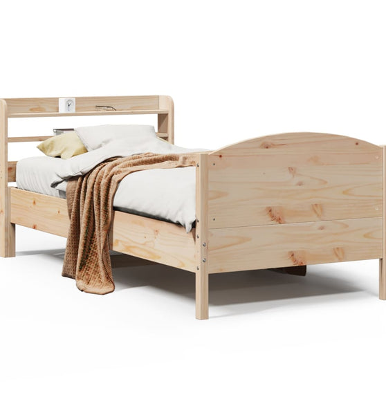 Massivholzbett ohne Matratze 100x200 cm Kiefernholz