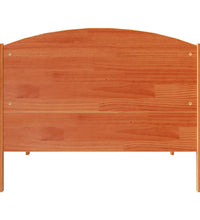 Massivholzbett ohne Matratze Wachsbraun 100x200 Kiefernholz