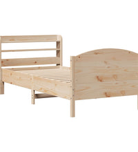 Massivholzbett ohne Matratze 75x190 cm Kiefernholz