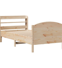 Massivholzbett ohne Matratze 75x190 cm Kiefernholz