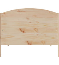 Massivholzbett ohne Matratze 75x190 cm Kiefernholz