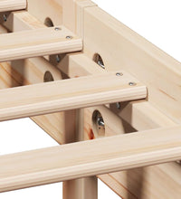 Massivholzbett ohne Matratze 75x190 cm Kiefernholz