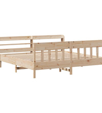 Massivholzbett ohne Matratze 200x200 cm Kiefer