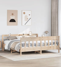 Massivholzbett ohne Matratze 200x200 cm Kiefer