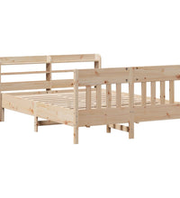Massivholzbett ohne Matratze 160x200 cm Kiefernholz