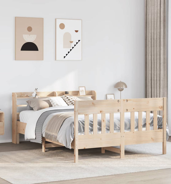 Massivholzbett ohne Matratze 160x200 cm Kiefernholz