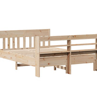 Massivholzbett ohne Matratze 150x200 cm Kiefernholz