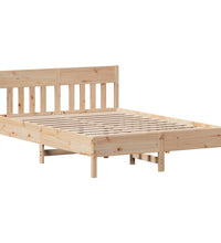 Massivholzbett ohne Matratze 150x200 cm Kiefernholz