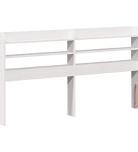 Massivholzbett ohne Matratze Weiß 150x200 cm Kiefernholz