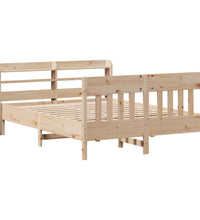 Massivholzbett ohne Matratze 140x200 cm Kiefernholz