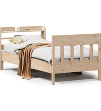 Massivholzbett ohne Matratze 100x200 cm Kiefernholz