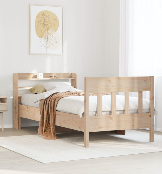Massivholzbett ohne Matratze 100x200 cm Kiefernholz