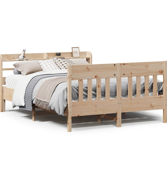 Massivholzbett ohne Matratze 140x190 cm Kiefernholz