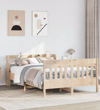 Massivholzbett ohne Matratze 140x190 cm Kiefernholz