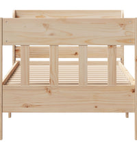 Massivholzbett ohne Matratze 75x190 cm Kiefernholz