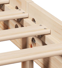 Massivholzbett ohne Matratze 75x190 cm Kiefernholz