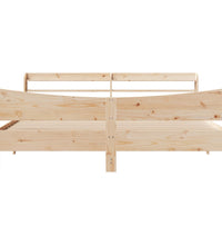 Massivholzbett mit Kopfteil 180x200 cm Kiefer
