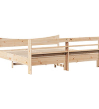 Massivholzbett mit Kopfteil 180x200 cm Kiefer