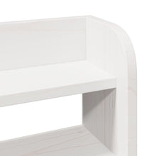 Massivholzbett mit Kopfteil Weiß 180x200 cm Kiefer