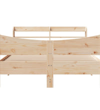 Massivholzbett mit Kopfteil 140x190 cm Kiefer