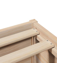 Massivholzbett mit Kopfteil 200x200 cm Kiefer