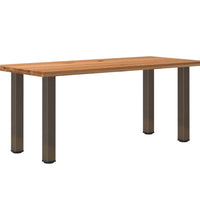 Esstisch Hellbraun 180x80x74 cm Massivholz Eiche Rechteckig