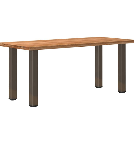 Esstisch Hellbraun 180x80x74 cm Massivholz Eiche Rechteckig