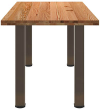 Esstisch Hellbraun 180x80x74 cm Massivholz Eiche Rechteckig