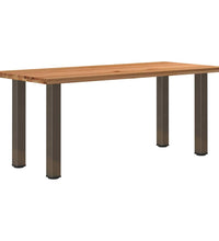 Esstisch Hellbraun 180x80x74 cm Massivholz Eiche Rechteckig