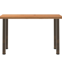 Bartisch Hellbraun 180x80x92 cm Massivholz Eiche Rechteckig