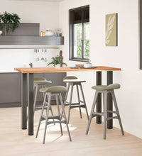 Bartisch Hellbraun 180x80x112 cm Massivholz Eiche Rechteckig