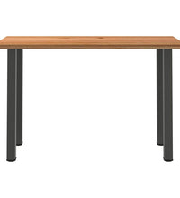 Bartisch Hellbraun 180x80x112 cm Massivholz Eiche Rechteckig