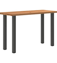 Bartisch Hellbraun 180x80x112 cm Massivholz Eiche Rechteckig