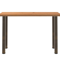 Bartisch Hellbraun 180x80x112 cm Massivholz Eiche Rechteckig