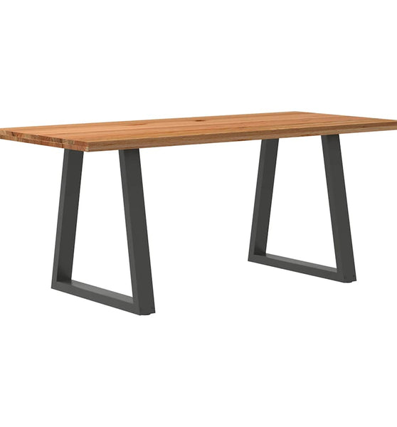 Esstisch Hellbraun 180x80x74 cm Massivholz Eiche Rechteckig