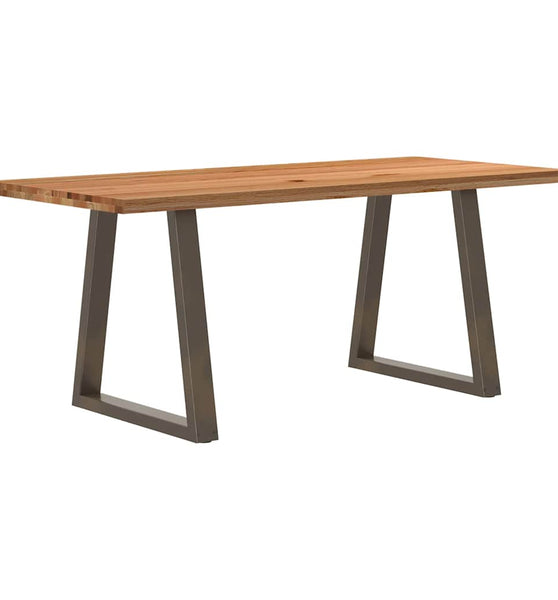 Esstisch Hellbraun 180x80x74 cm Massivholz Eiche Rechteckig