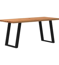 Esstisch Hellbraun 180x80x74 cm Massivholz Eiche Rechteckig