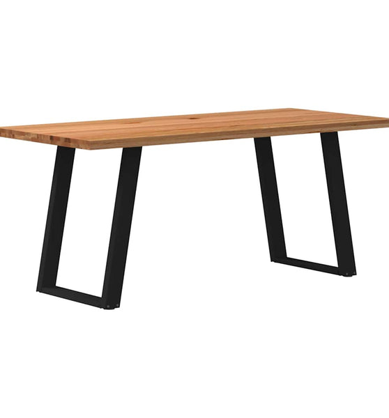 Esstisch Hellbraun 180x80x74 cm Massivholz Eiche Rechteckig