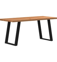 Esstisch Hellbraun 180x80x74 cm Massivholz Eiche Rechteckig