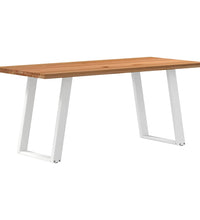 Esstisch Hellbraun 180x80x74 cm Massivholz Eiche Rechteckig