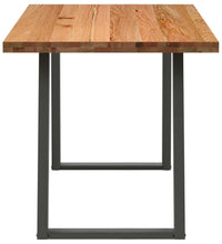 Esstisch Hellbraun 180x80x74 cm Massivholz Eiche Rechteckig