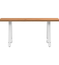 Esstisch Hellbraun 180x80x74 cm Massivholz Eiche Rechteckig