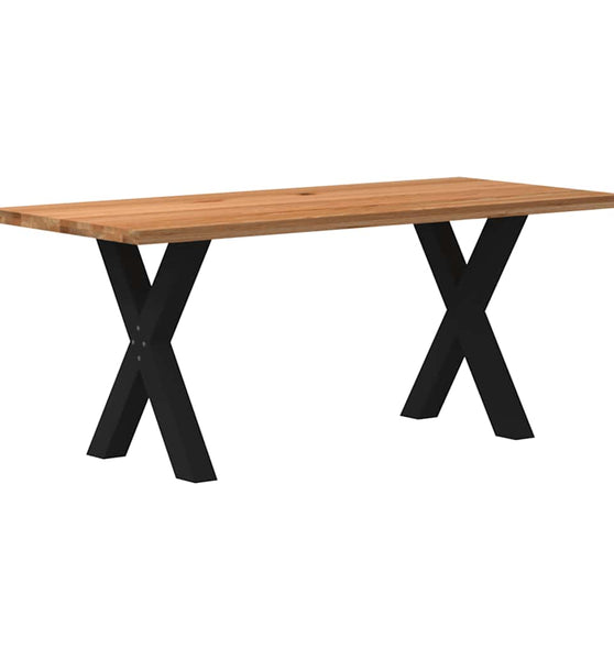 Esstisch Hellbraun 180x80x74 cm Massivholz Eiche Rechteckig