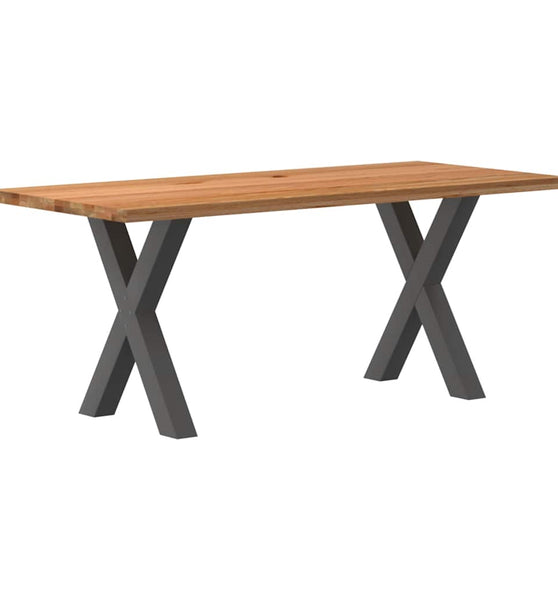 Esstisch Hellbraun 180x80x74 cm Massivholz Eiche Rechteckig