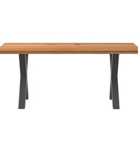 Esstisch Hellbraun 180x80x74 cm Massivholz Eiche Rechteckig