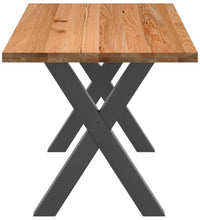 Esstisch Hellbraun 180x80x74 cm Massivholz Eiche Rechteckig