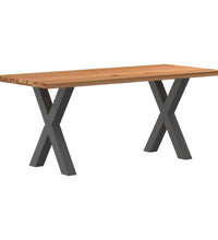 Esstisch Hellbraun 180x80x74 cm Massivholz Eiche Rechteckig