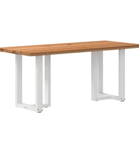 Esstisch Hellbraun 180x80x74 cm Massivholz Eiche Rechteckig